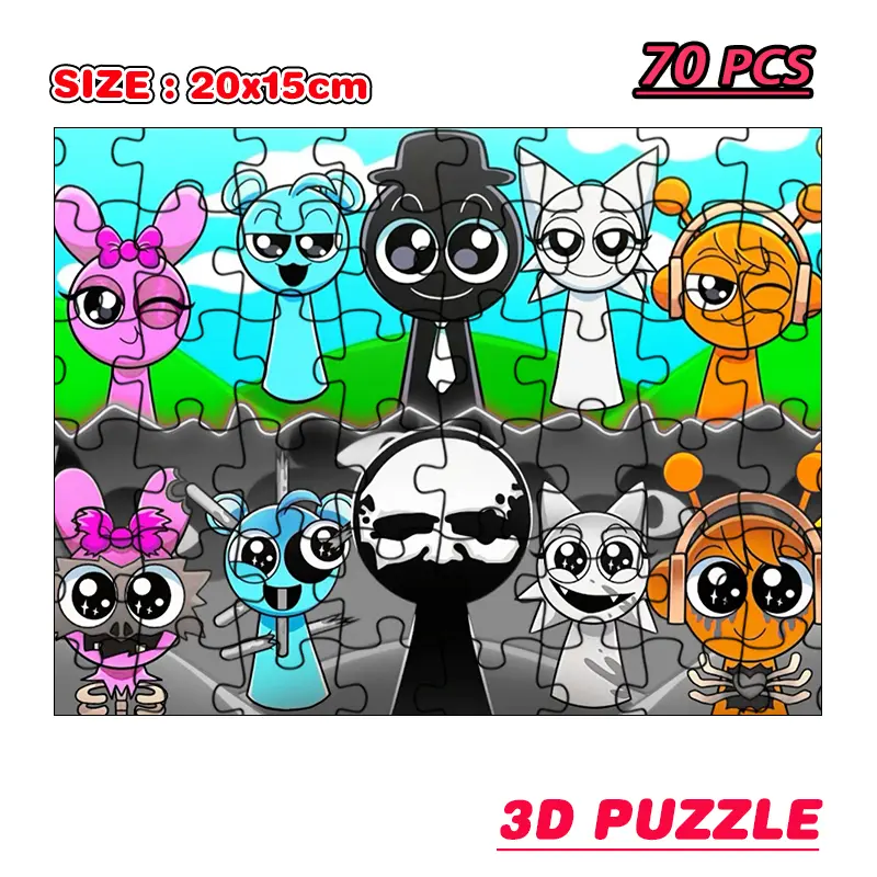 Phase 1.0~6.0 Music box Sprunkie Figures Puzzle Toys Set Sprunkie Toys Educational Puzzle Toys Gifts for Kid Birthday Christmas