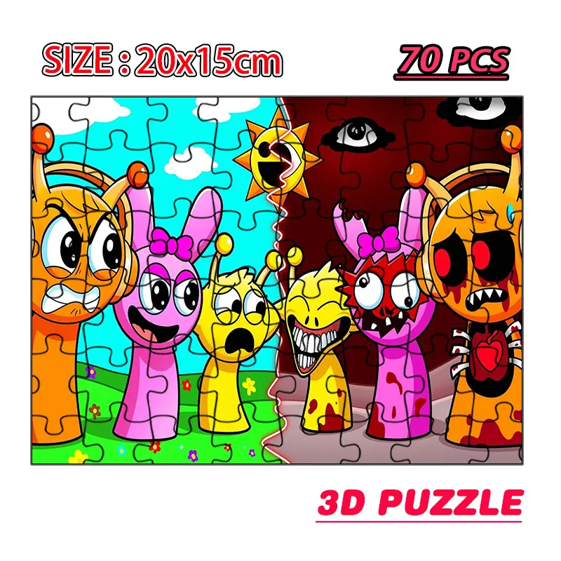 Phase 1.0~6.0 Music box Sprunkie Figures Puzzle Toys Set Sprunkie Toys Educational Puzzle Toys Gifts for Kid Birthday Christmas