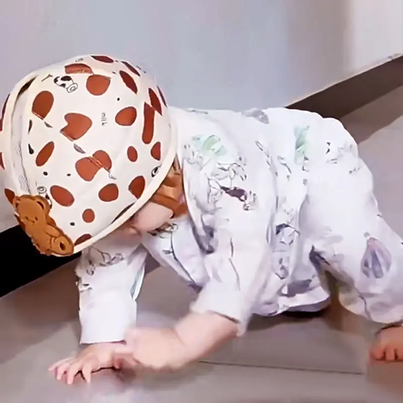 1-3T Toddler Baby Head Protector Safety Hat Cute Bear Bunny Baby  Prevent Injured Helmet  for Crawling Walking Learning Headgear