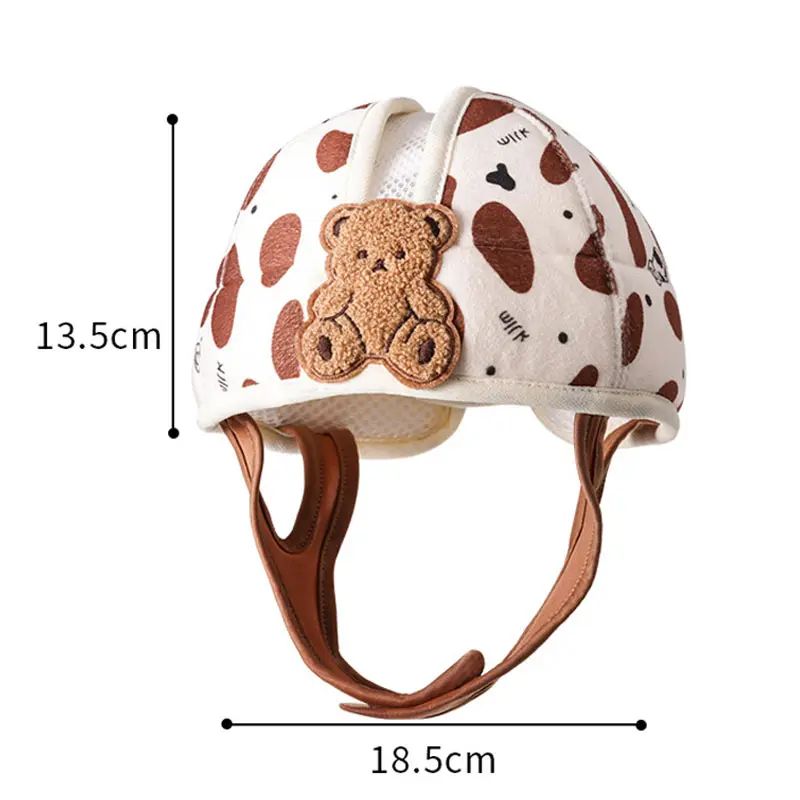 1-3T Toddler Baby Head Protector Safety Hat Cute Bear Bunny Baby  Prevent Injured Helmet  for Crawling Walking Learning Headgear