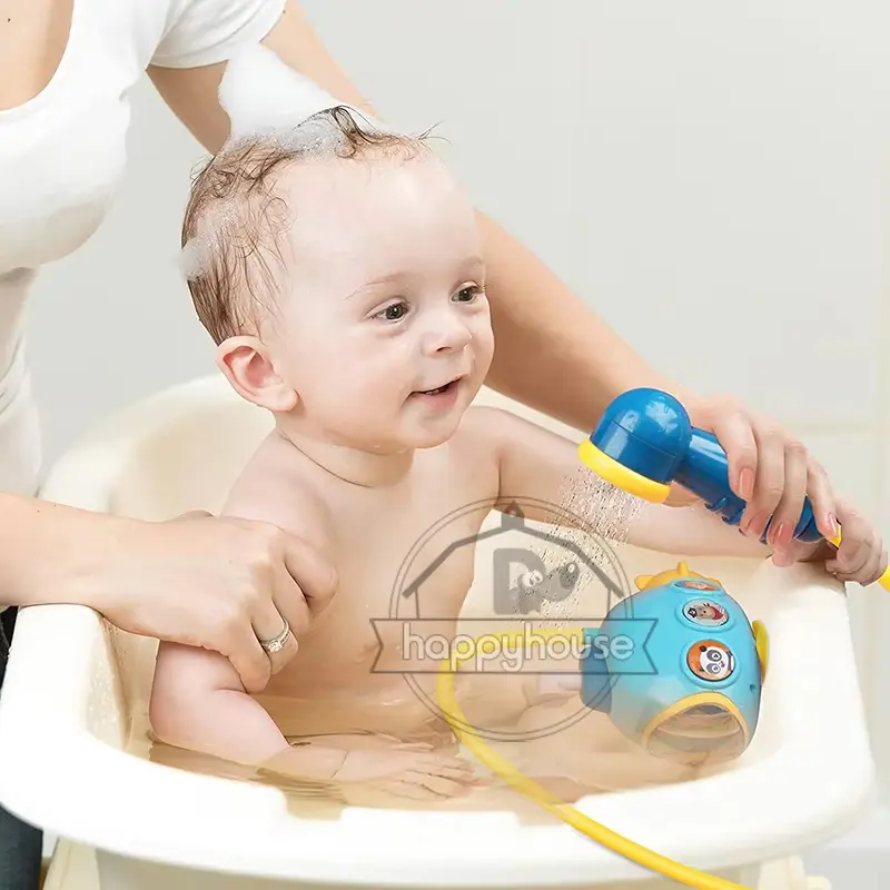 Recharge Baby Bath Toys for Kids Electric Submarine Shower Sucker Baby Toys Spray Water Toys Bathtub Toys Sprinkler Baby Shower