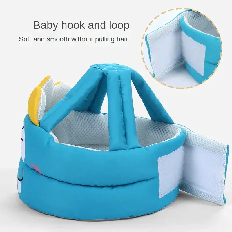 Baby Safety Helmet Head Protection Hat Safe Soft Comfortable Head Anti-fall Protection Crash Cap Adjustable Protective Headgear