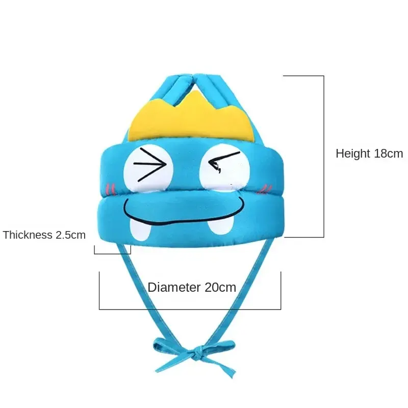 Baby Safety Helmet Head Protection Hat Safe Soft Comfortable Head Anti-fall Protection Crash Cap Adjustable Protective Headgear