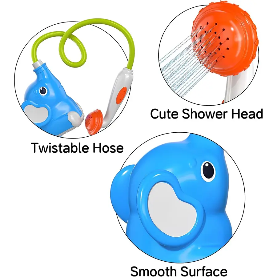 Elephant Baby Bath Shower Head Toys for Kids Bath Toys for Infants Kids Swimming Pool Toys Bathtub Toys Toddlers Newborn Infants