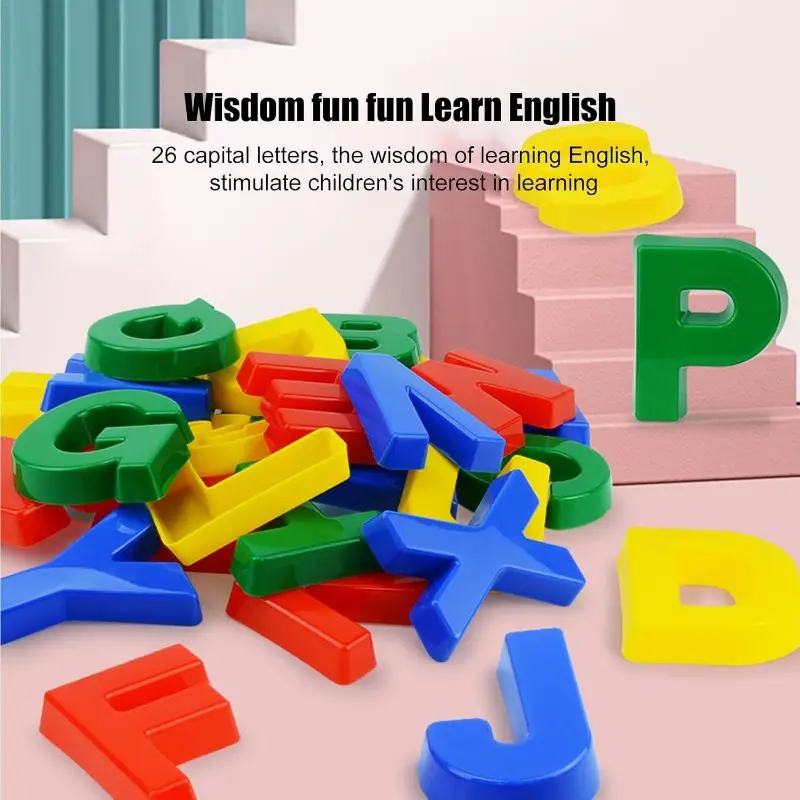 ABC Alphabet Beach Toys Sand Molding Kit for Kids Uppercase Letters Sand Mold Outdoor Sensory Color Training Sandbox Tools