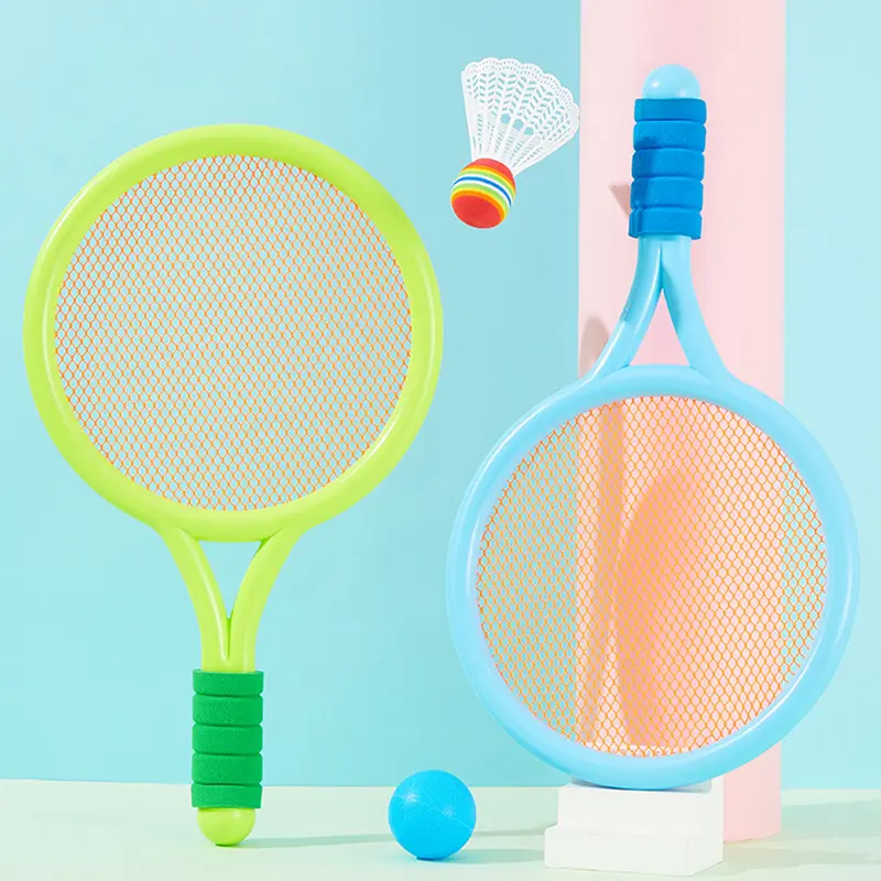 Kids Tennis & Badminton Racket Set - Lightweight Outdoor Sports Racket Portable Tennis & Badminton Gear for Children