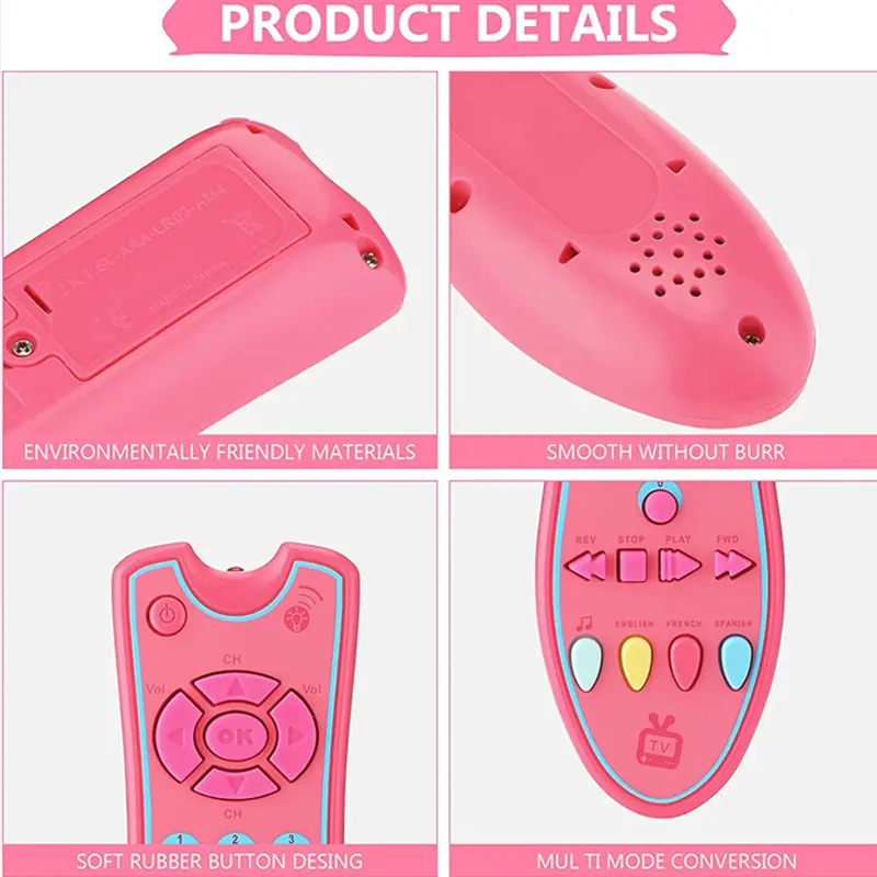 Music Mobile Phone TV Remote Control Car Key Baby Early Educational Toys Electric Numbers English Learning Toys Gift For Newborn