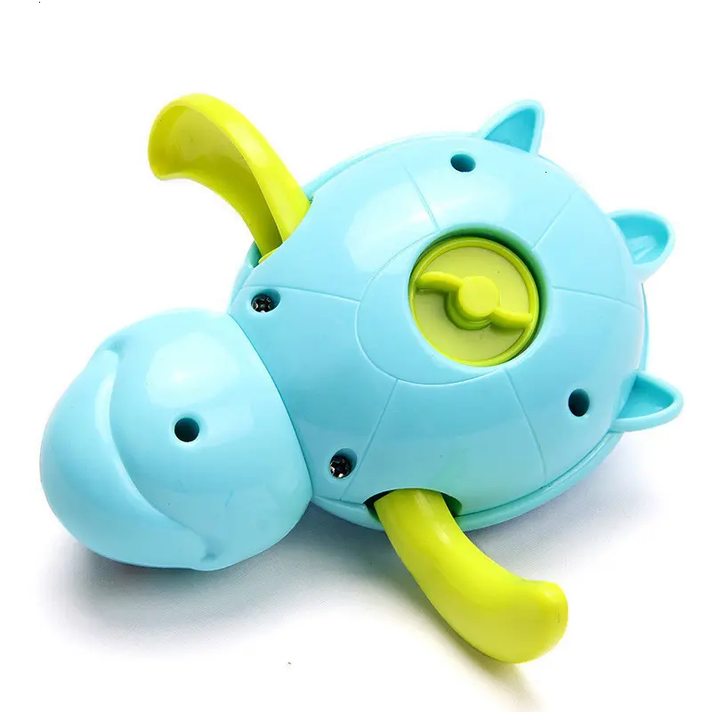 Cartoon Cute Tortoise Baby Water Bath Toys Classic Kids Infant Bathroom Mini Colorful Soft Floating Animals Figure Clockwork Toy