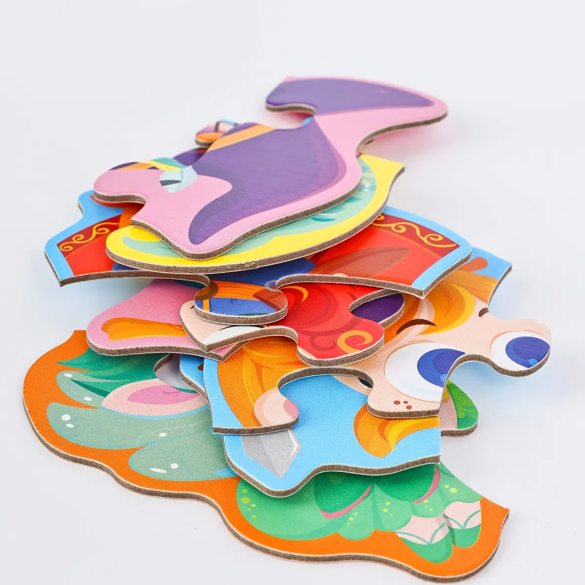 Six-In-One Large Puzzle Gift Box, Kidsren's Early Education Educational Toys for Beginners, Advanced Difficulty Puzzles, Fairy Tales, Animals, Ocean, Transportation, Dinosaur Multi-Theme Fun Interactive Activity Games, Suitable for Boys and Girls over Three Years Old