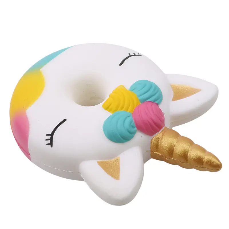 Jumbo Kawaii Unicorn Donut Squishy Cake Bread Squishies Cream Scented Slow Rising Squeeze Toy Kids Xmas Birthday Gift 13*9 CM
