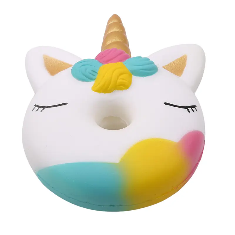 Jumbo Kawaii Unicorn Donut Squishy Cake Bread Squishies Cream Scented Slow Rising Squeeze Toy Kids Xmas Birthday Gift 13*9 CM