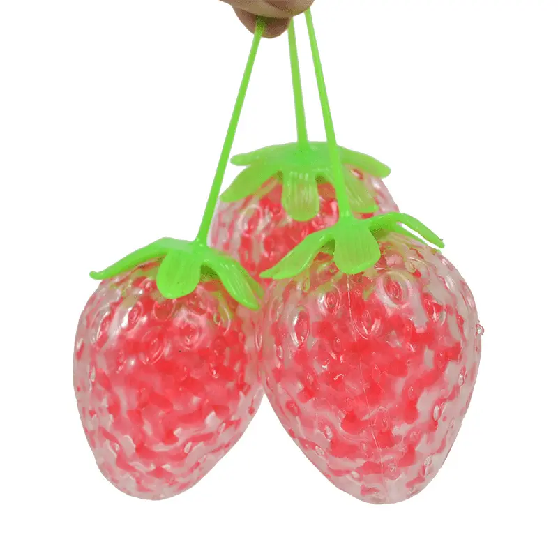 Strawberry Squishy Stress Balls for Kids Adults Stress Ball Sensory Toy Dough Ball Fidget Toys Squeeze Ball for Anxiety Relief