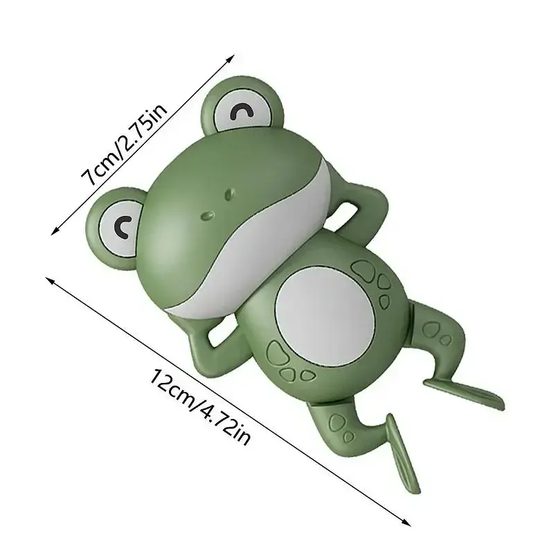 Baby Bath Toys Cute Swimming Frog Whale Clown Fish Bath Toy for Toddlers Floating Wind Up Toys for Boy Girl New Born Bathtub Toy