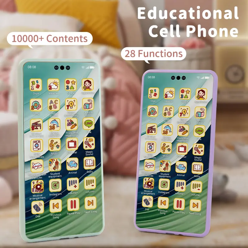 Toy Cell Phone Educational Toys Cellphone Baby Kid Educational Toy Phone Mobile Phone Model Toy for Children Birthday Xmas Gift