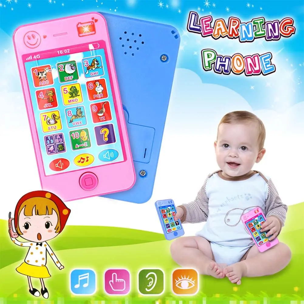 Baby Phone Toys Russian Telephone Teether Music Voice Toy Early Educational Learning Machine Electronic Children Gift Baby Toy