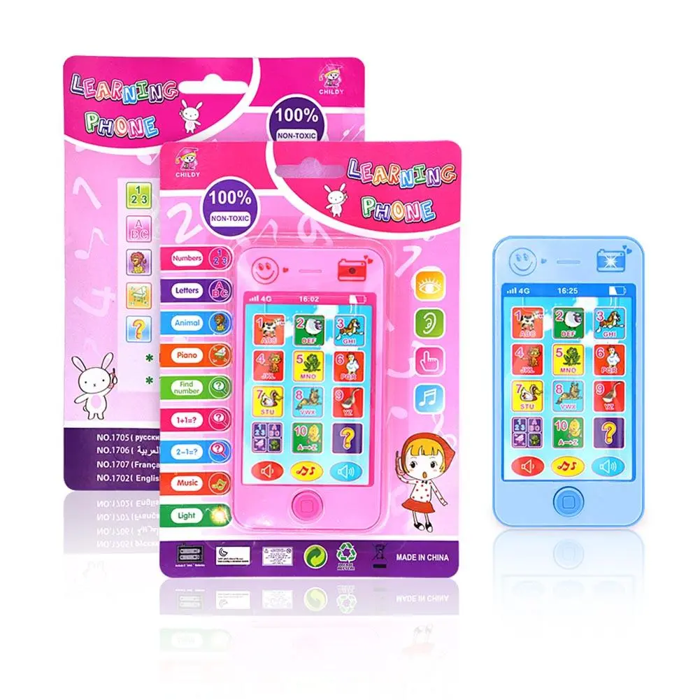 Baby Phone Toys Russian Telephone Teether Music Voice Toy Early Educational Learning Machine Electronic Children Gift Baby Toy