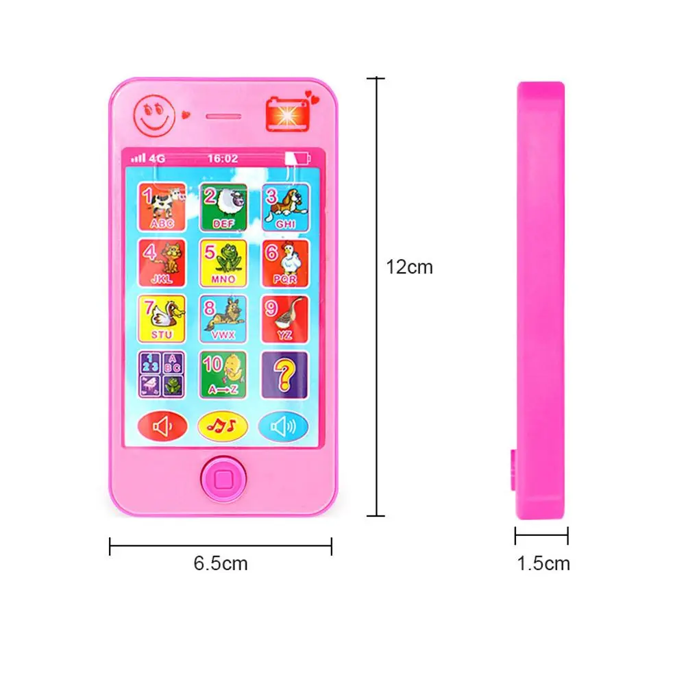 Baby Phone Toys Russian Telephone Teether Music Voice Toy Early Educational Learning Machine Electronic Children Gift Baby Toy