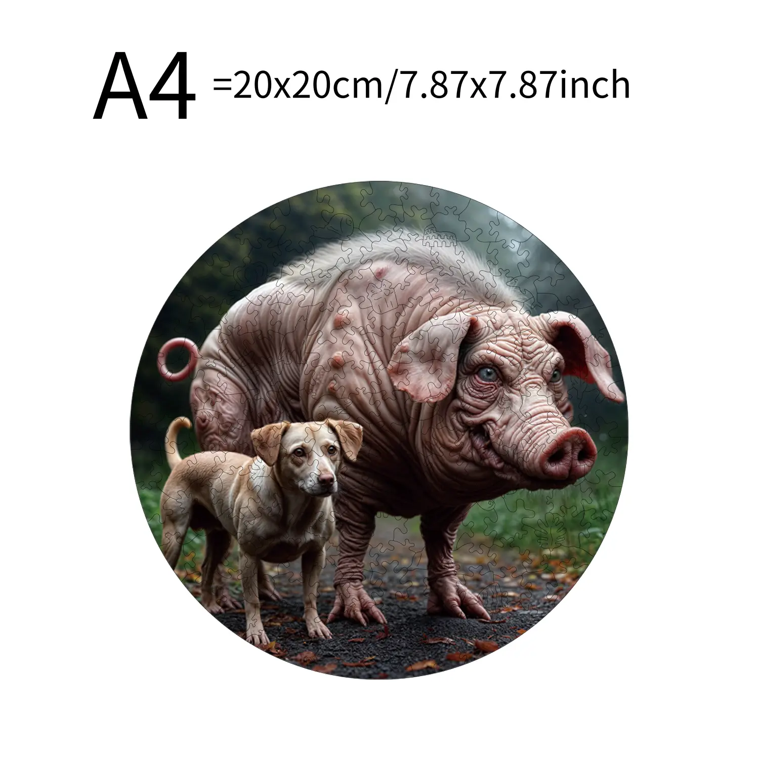 Wax Fox Pig Animal Puzzles High Quality Jigsaw Puzzle Wooden Puzzle Best Christmas Gift