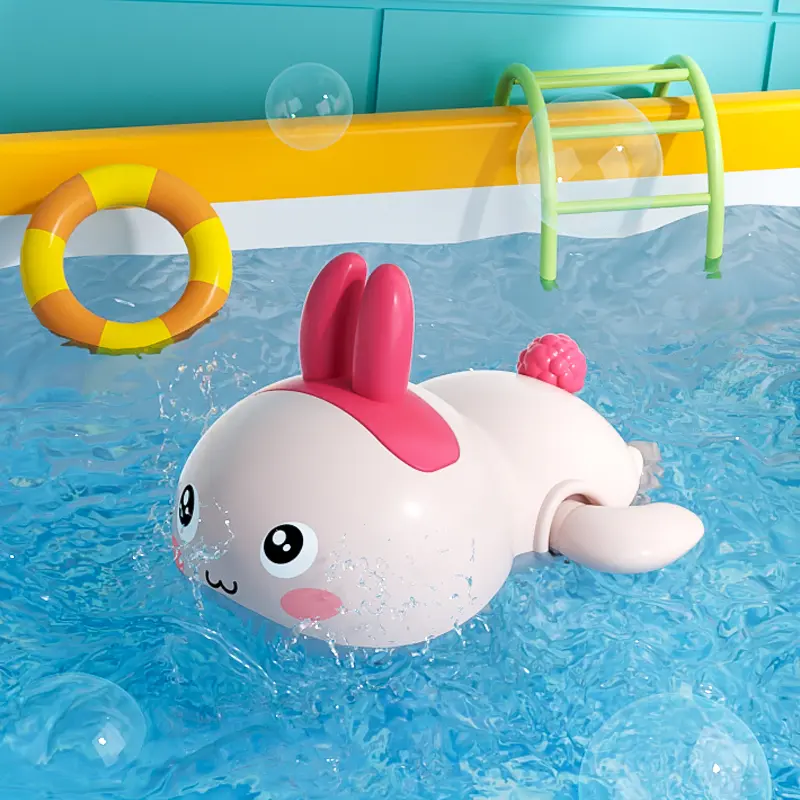 Baby Bath Toys Floating Wind Up Toy Cute Animal Clockwork Bathtub Swimming Pool Toy for Toddlers New Born Bathtub Toys 1-3 Year