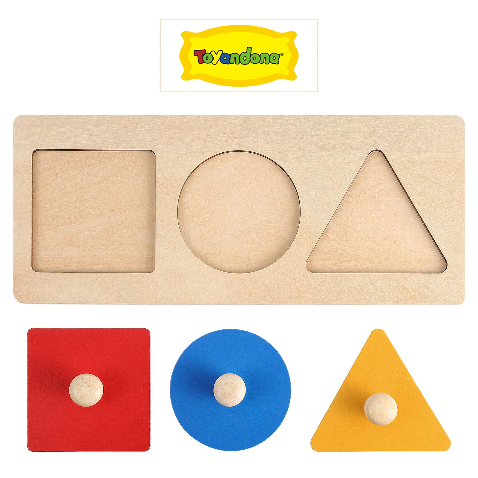 Puzzle Geometric Panel Kids Geometry Toy Mini Learning Material Sensorial for Toddler Math Bamboo Early Education