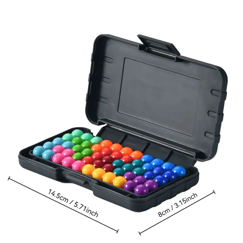 120 Challenge IQ 3D Game Children's Logical Thinking Wisdom Magic Beads Quickly Transform Pyramid Beads Montessori Toy Gifts