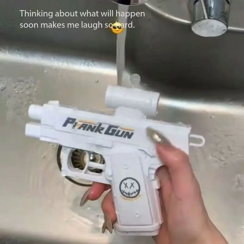 New Outdoor Portable EDC Double-sided Reverse Water Gun Prank Reverse Water Spray Toy CreativeChildren Gift