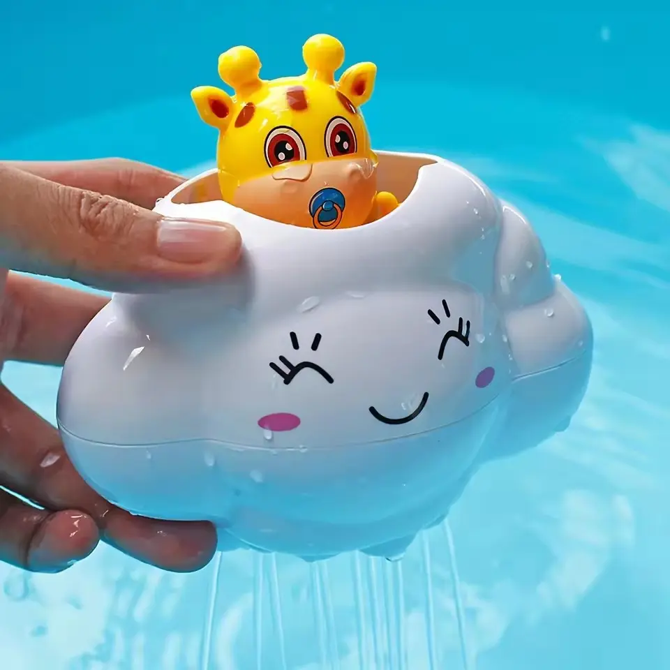 Baby Bath Toy, Bathing Cute Swimming Water Spraying Clouds Shower Bath Summer Sprink Toy Kids Water Playing Bathroom Shower Tool
