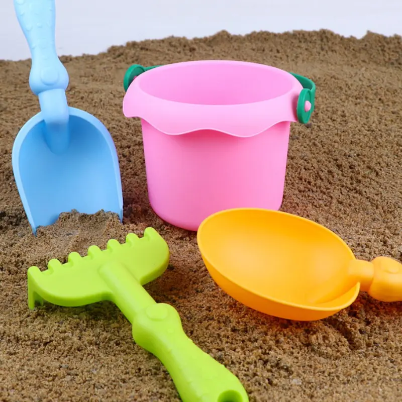3/4pcs Children's Beach Toy Set Baby Beach Game Large Sand Shovel Beach Bucket Sand Digging Tool Toy Kids Gift