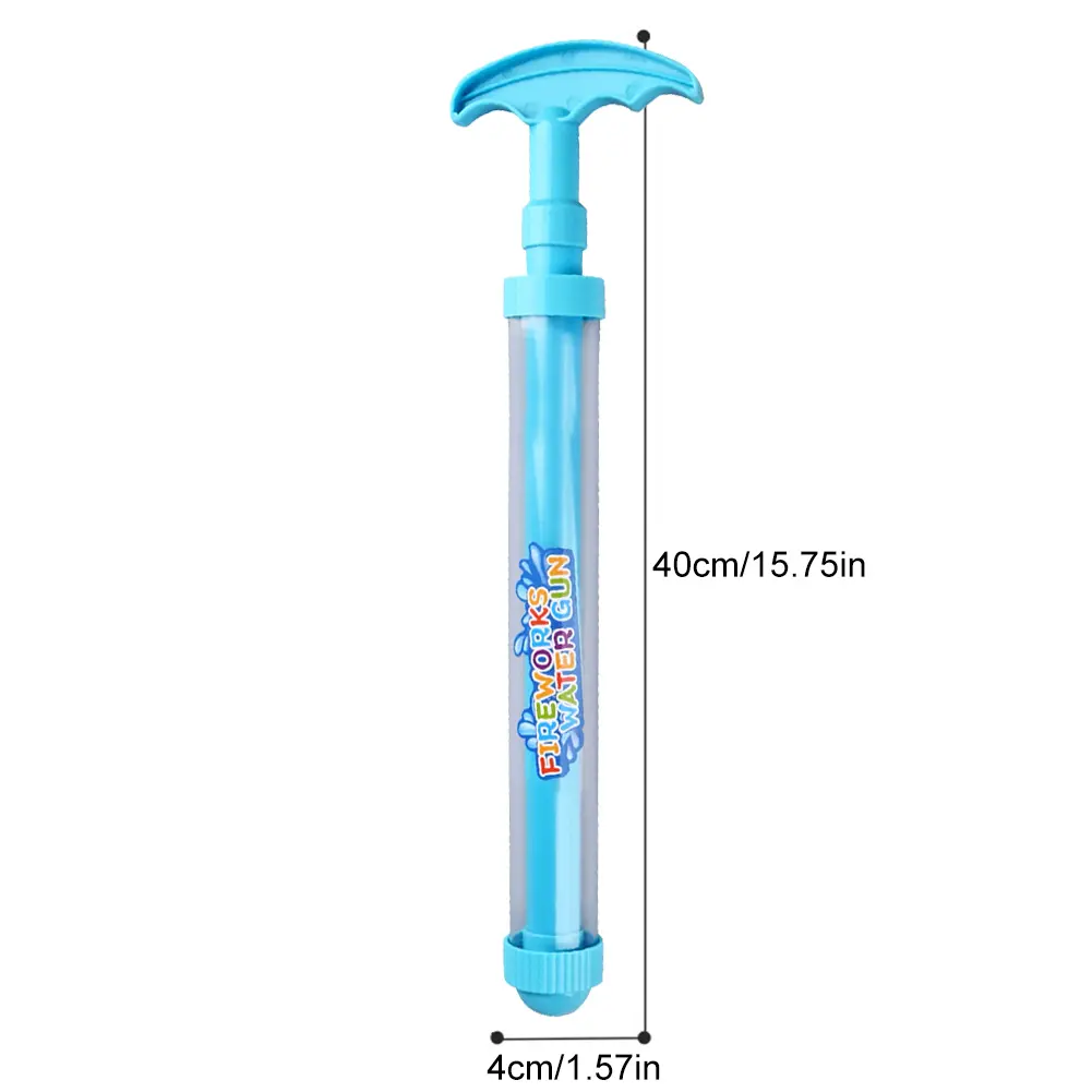 Fireworks Water Gun Water Spray Toy Large Capacity Tube Beach Water Fighting Toy Pull-Out Sprinkler Toy for Bathing Pool Party