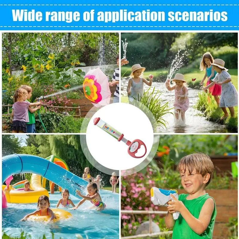 Firework Water Spray Toy Pull out Interactive Water Squirter Spray Compact Fun Firework Sprinkler Props for Birthday Childrens