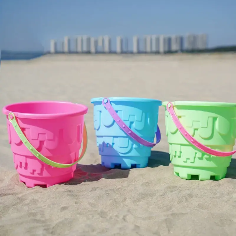 Children's Beach Toy Set Baby Playing In Water and Sand Large Sand Shovel Beach Bucket Sand Digging Tool Hourglass Random Color