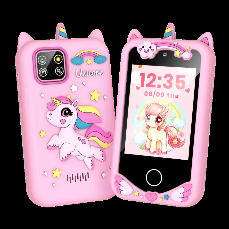 8GB Kids Smart Phone Video Music Player 20 Stories Toy Phone Dual Camera 28 Games Learning Educational Toys Children Gifts