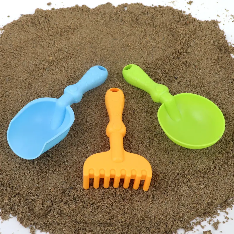 Childrens Beach Toys Baby Puzzle Exercise Soft Plastic Shovel Bucket Beach Parent Child Sand Digging Water Play Tool Set Boy Toy