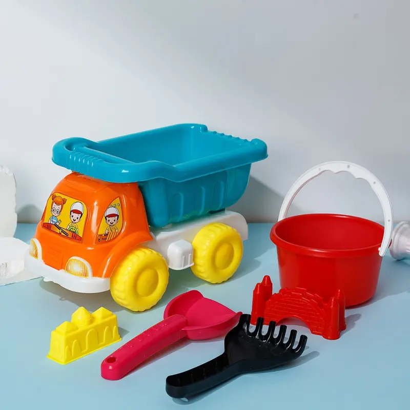 Childrens beach toys soft plastic set babys indoor beach sand digging parent child digging tools shovel bucket kettle sets toys