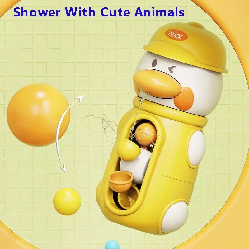 Baby Bath Toys Cute Duck/Elephant Baby Bath Tub Spinner Waterwheel Games Shower Summer Play Water Toys Children's Bathroom Gifts