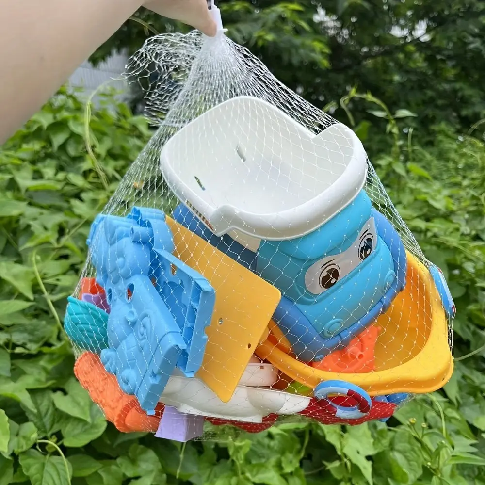 Beach Toys for Kids Sand Toys Set Sand Bucket Shovel Rake Toys for Beach Animal Dinosaur Molds Travel Sandbox Toys for Toddlers