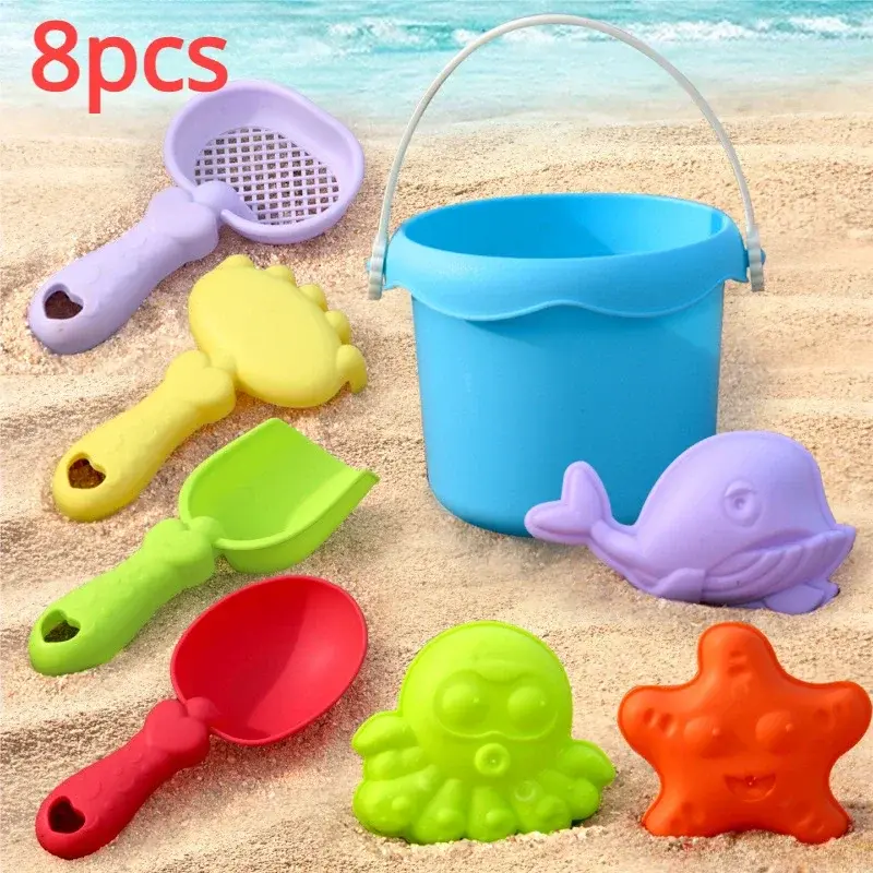 Children's Beach Toy Set Baby Playing In Water And Beach Large Sand Shovel Beach Bucket Sand Digging Tool Sand Toys Random Color