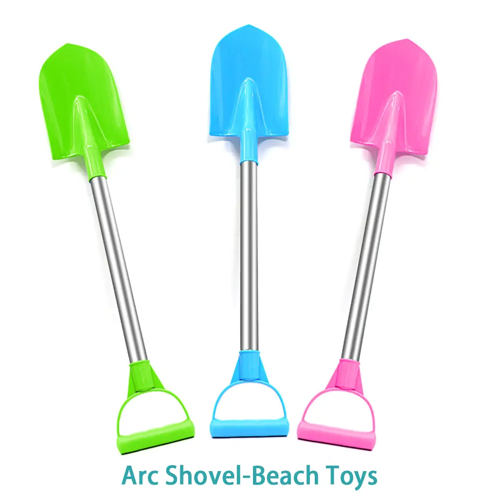 Kids Beach Shovel 56cm Stainless Steel Pointed Shovel Toy Summer Accessories for Beach Thickened Play Beach Outdoor Toys Gift