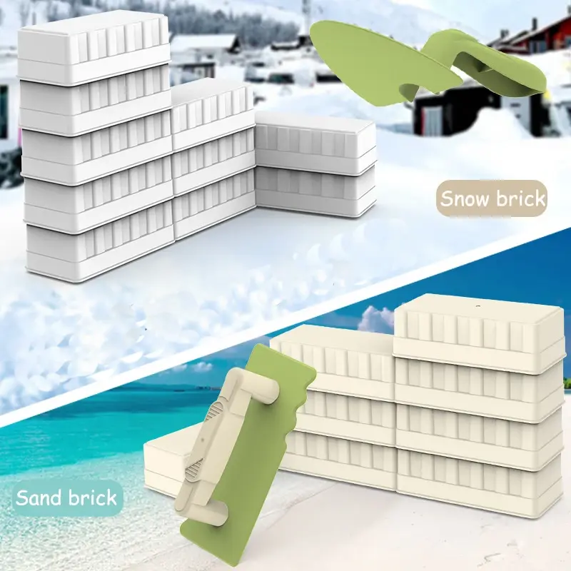 Beach Toy Children Play Sand Toy Shovel Sandbox Brick Walls Molds Castle Building Tools Summer Outdoor Play Beach Game for Kids