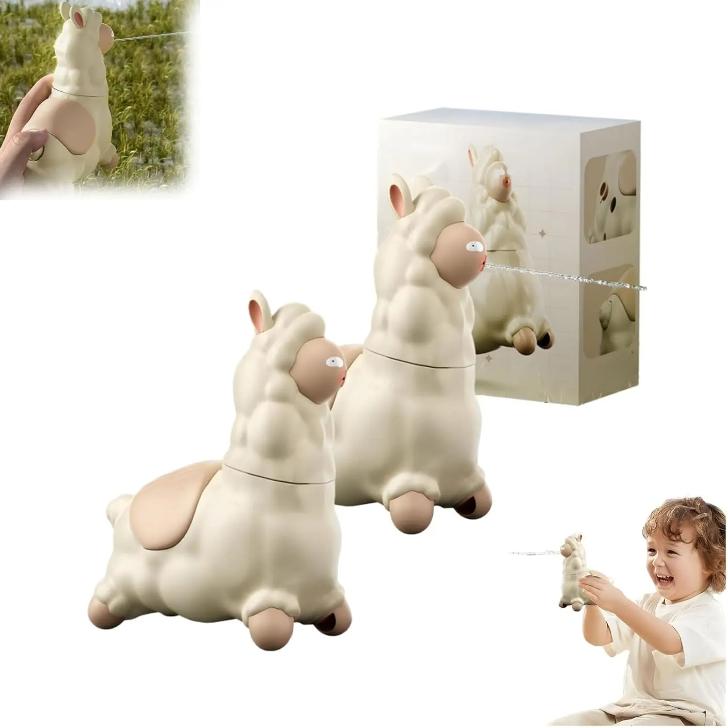 Spitting Llama Water Toy, Llama Squirt Gun, Alpaca Interactive Water Sprayer, for Summer Backyard, Beach, Or Bathtub Water Play