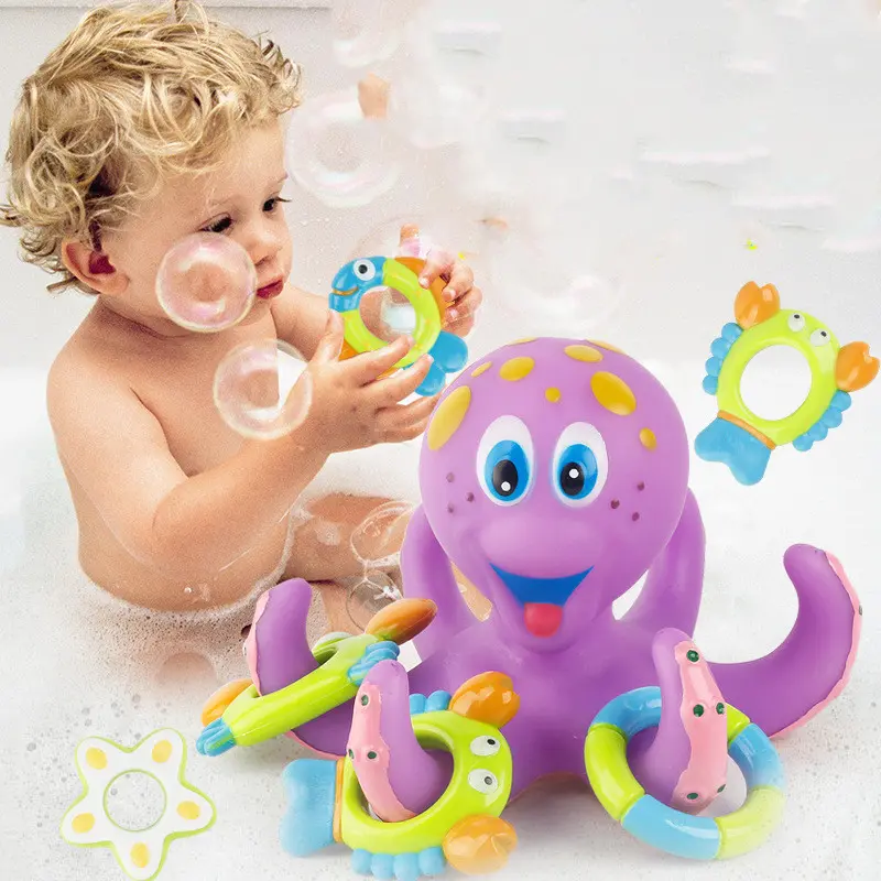 Children's Octopus Bath Toys Kids Summer Pool Interactive Beach Swimming Play Water Games Educational For Baby Toddlers