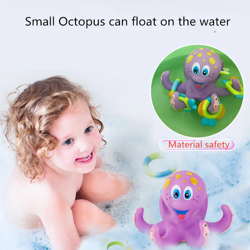 Children's Octopus Bath Toys Kids Summer Pool Interactive Beach Swimming Play Water Games Educational For Baby Toddlers