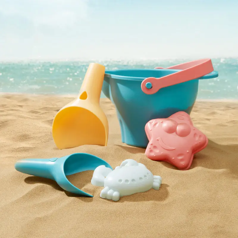 Summer Sand Digging Toys Seaside Folding Beach Bucket Water Gun Outdoor Entertainment Over 3 Years Old Kids Holiday Gifts TMZ