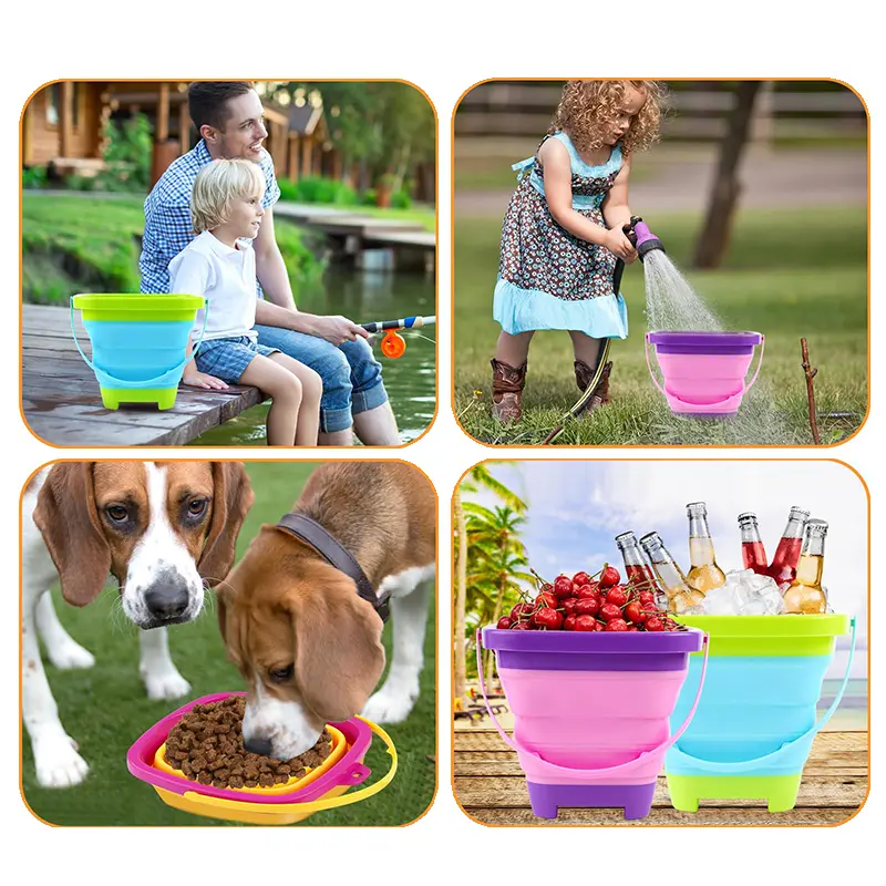 Summer Sand Digging Toys Seaside Folding Beach Bucket Water Gun Outdoor Entertainment Over 3 Years Old Kids Holiday Gifts TMZ