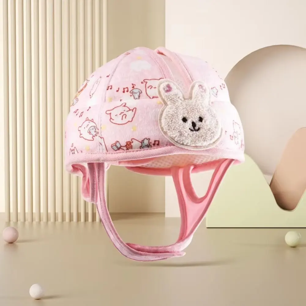 1-3T Toddler Baby Head Protector Breathable Summer Safety Hat Anti-collision Bear Bunny Baby Prevent Injured Helmet