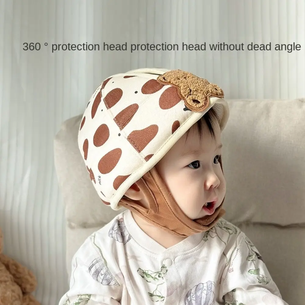 1-3T Toddler Baby Head Protector Breathable Summer Safety Hat Anti-collision Bear Bunny Baby Prevent Injured Helmet