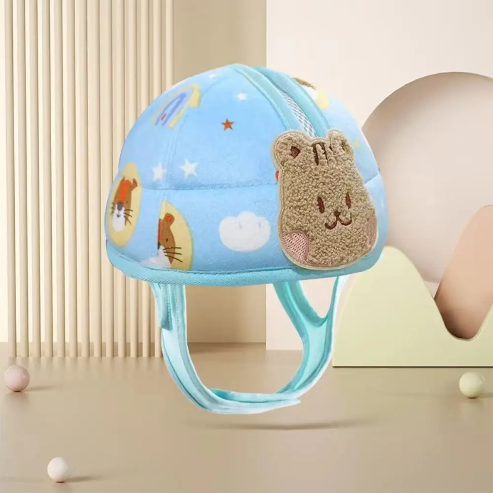 1-3T Toddler Baby Head Protector Breathable Summer Safety Hat Anti-collision Bear Bunny Baby Prevent Injured Helmet