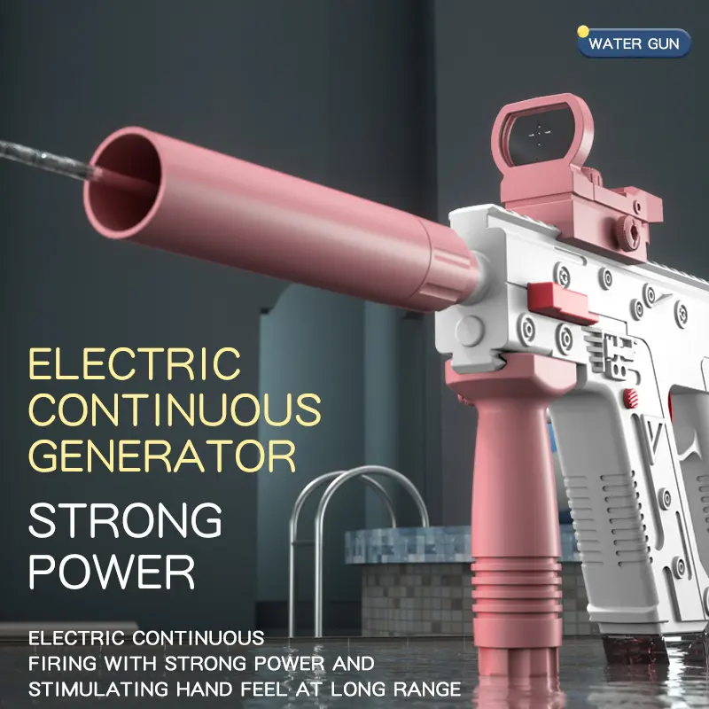 Electric Water Gun, Automatic Squirt Guns Water Pistol Large CapacityBattery-Powered Squirt Toy , Long Distance Shooting Toy