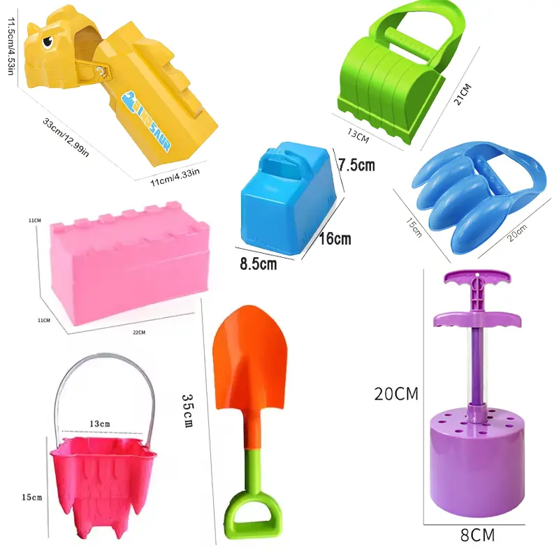 Kids Water Play Beach Toys Sandbox Mold Set Shovel Castle Building Wall Honeycomb Briquette Mold Summer Outdoor Sand Play Game