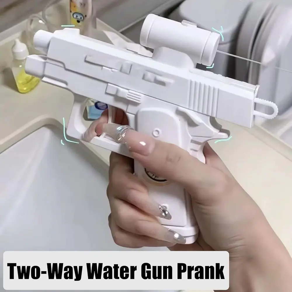 Handheld Manual Two-Way Water Gun Prank Watergun Toy Summer Seasides Water Toy Children Adult Outdoor Swimming Pool Seasides Toy